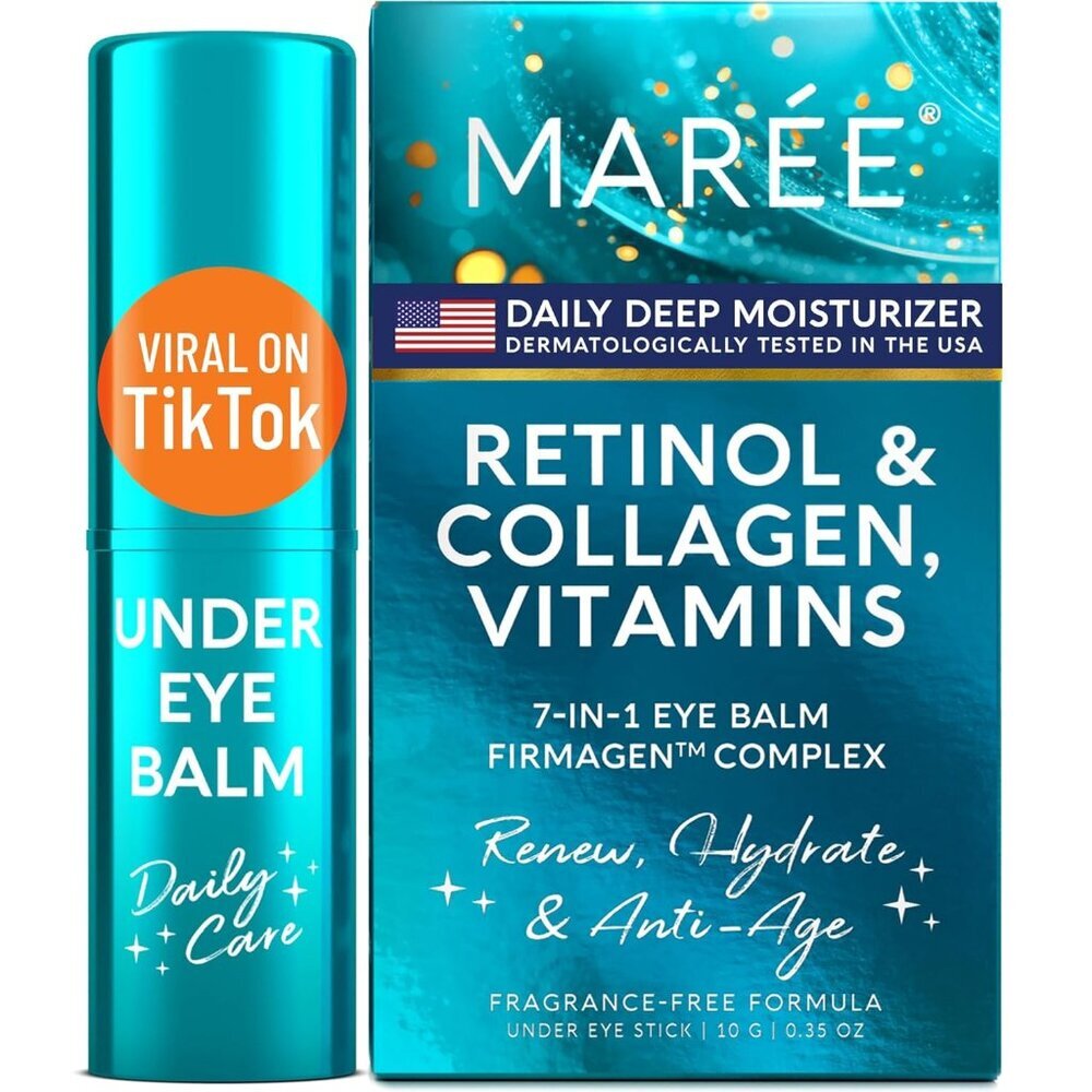 Under Eye Balm Stick with Retinol & Ceramide Complex - Facial Moisturizer for Da